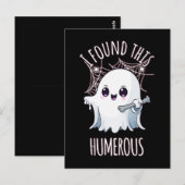 Ik vond deze humerus grappige Halloween-geest Briefkaart (Voorkant / Achterkant)