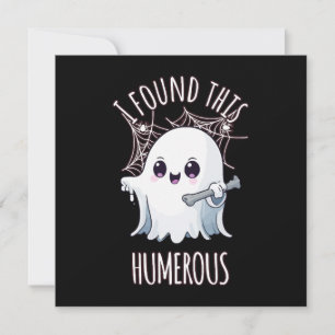 Ik vond deze humerus grappige Halloween-geest Kaart