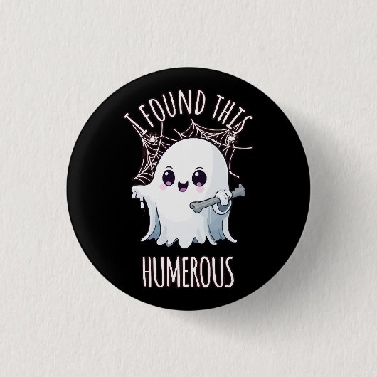 Ik vond deze humerus grappige Halloween-geest Ronde Button 3,2 Cm (Voorkant)