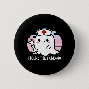 Ik vond deze humerus grappige Halloween-verpleegst Ronde Button 5,7 Cm
