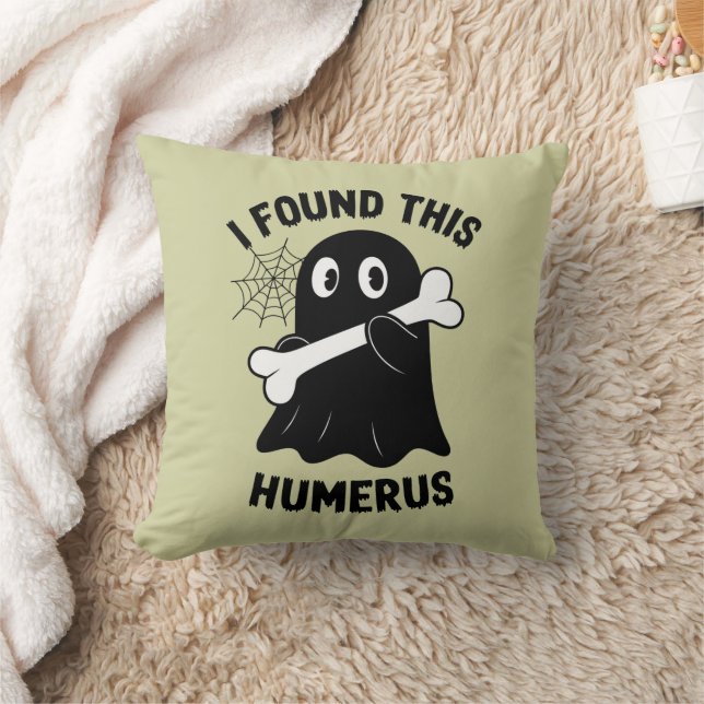 Ik vond deze humerus Halloween geest Kussen (Deken)
