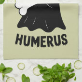 Ik vond deze humerus Halloween geest Theedoek (Gevouwen)