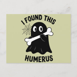 Ik vond deze Humerus Halloween Ghost Briefkaart