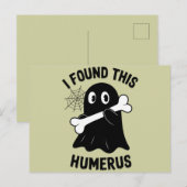 Ik vond deze Humerus Halloween Ghost Briefkaart (Voorkant / Achterkant)