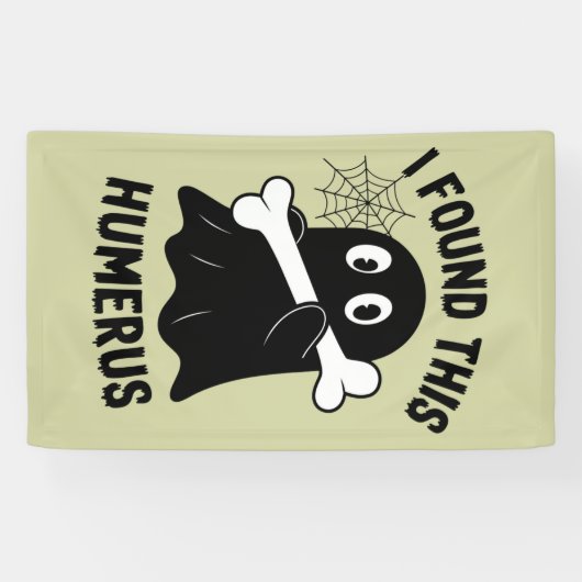 Ik vond deze Humerus Halloween Ghost Spandoek (Horizontaal)