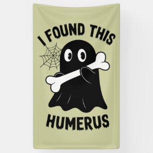 Ik vond deze Humerus Halloween Ghost Spandoek