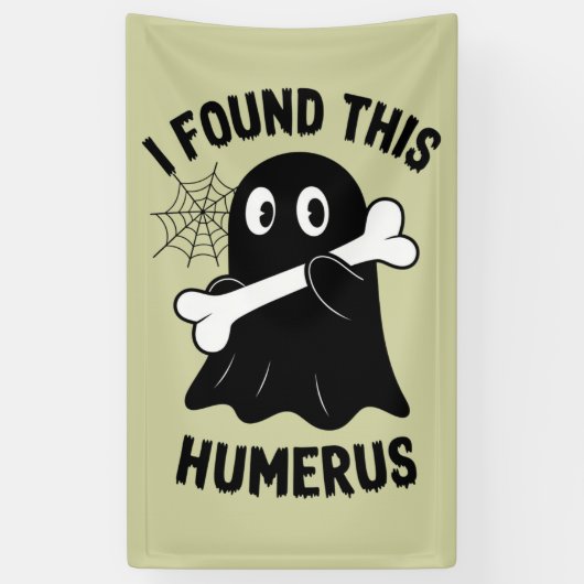 Ik vond deze Humerus Halloween Ghost Spandoek (Verticaal)