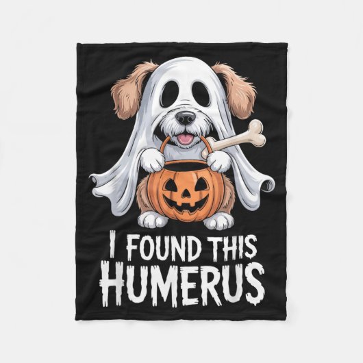 Ik vond deze humerus Halloween kostuum 1 Fleece Deken (Voorkant)