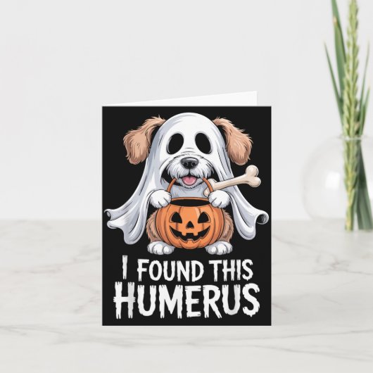 Ik vond deze humerus Halloween kostuum 1 Kaart (Voorkant)