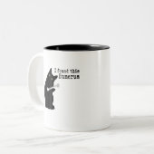 Ik vond deze Humerus Humoureuze Cat Lover Hallowee Tweekleurige Koffiemok (Voorkant links)