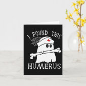 Ik vond deze humerus leuk spook verpleegster Hallo Kaart (Gele Bloem)