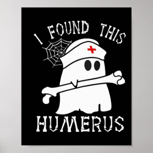Ik vond deze humerus leuk spook verpleegster Hallo Poster