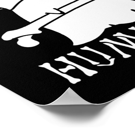 Ik vond deze humerus leuk spook verpleegster Hallo Poster (Hoek)