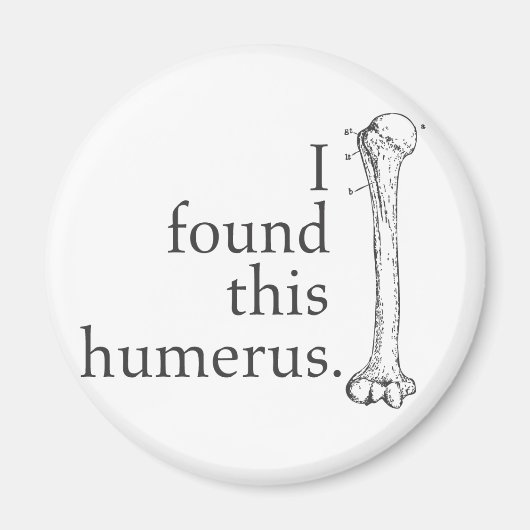 Ik vond deze Humerus Magneet (Voorkant)
