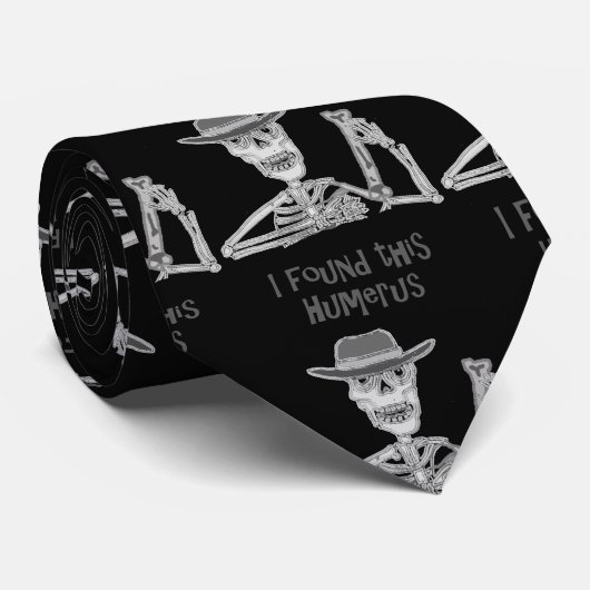 Ik vond deze Humerus Skeleton en Bone Cartoon Stropdas (Opgerold)