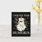 Ik vond deze humerus spook verpleegster grappig Ha Kaart (Gele Bloem)