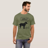 Ik vond deze T-shirt met humerusbot van een hond (Voorkant volledig)
