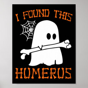 Ik vond dit grappige Halloween spookskelet Poster