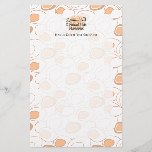 Ik vond dit Humerus Bone, grappig Briefpapier (Voorkant)