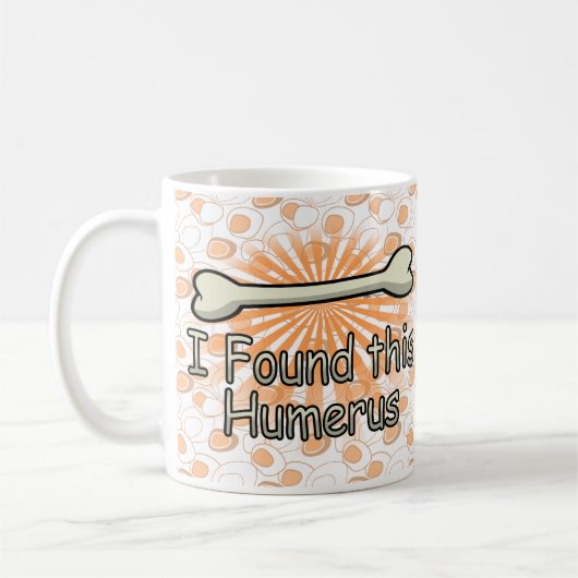 Ik vond dit Humerus Bone, grappig Koffiemok (Links)