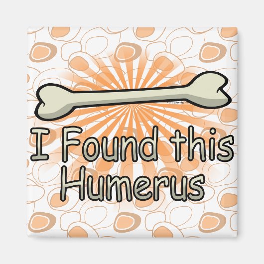 Ik vond dit Humerus Bone, grappig Magneet (Voorkant)
