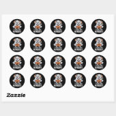 Ik vond dit humerus Halloween kostuum 1 Ronde Sticker (Vel)