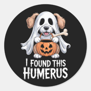 Ik vond dit humerus Halloween kostuum 1 Ronde Sticker