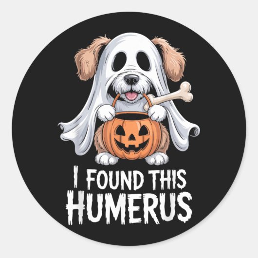 Ik vond dit humerus Halloween kostuum 1 Ronde Sticker (Voorkant)