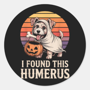 Ik vond dit humerus Halloween kostuum 2 Ronde Sticker