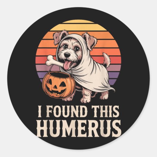 Ik vond dit humerus Halloween kostuum 2 Ronde Sticker (Voorkant)