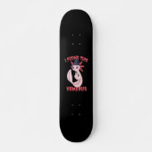 Ik vond dit Humerus Spooky Halloween Axolotl bot Persoonlijk Skateboard (Voorkant)