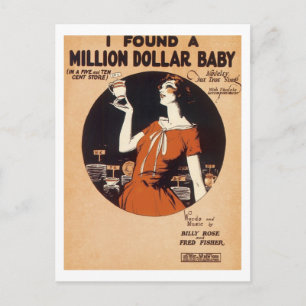 Ik vond een miljoen dollar Baby Songbook Cov Briefkaart