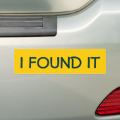 IK VOND HET BUMPERSTICKER (Op auto)