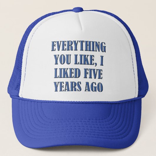 Ik vond het eerst Grappige Cap Hoed Trucker Pet (Voorkant)