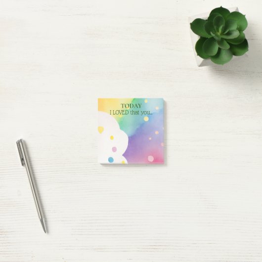 Ik vond het geweldig dat je nota's hebt gedaan. post-it® notes (Kantoor)