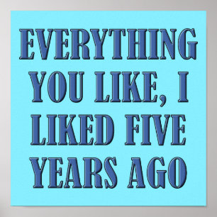 Ik vond het leuk als eerste grappig Poster-teken Poster