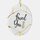 Ik vond je DNA Gold Crack Ornament (Rechts)