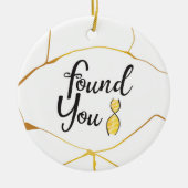 Ik vond je DNA Gold Crack Ornament (Voorkant)