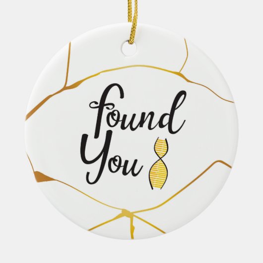 Ik vond je DNA Gold Crack Ornament (Voorkant)