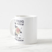 Ik vond je neus in mijn bedrijf. koffiemok (Voorkant links)