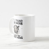 Ik vond je neus weer in mijn werk. koffiemok (Voorkant links)