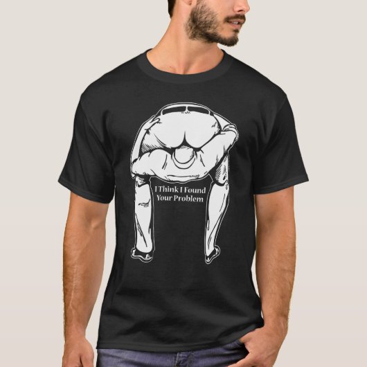 Ik vond je probleem Sarcastisch idee voor vrienden T-shirt (Voorkant)
