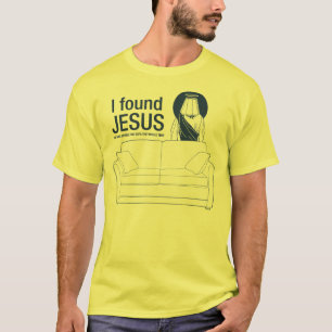 Ik vond jesus dat hij achter de bank zat. t-shirt