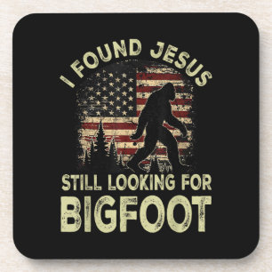 Ik vond Jezus nog steeds op zoek naar Bigfoot Funn Bier Onderzetter