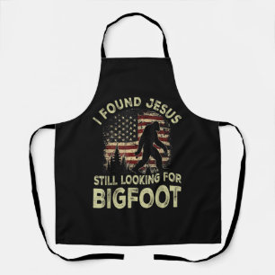 Ik vond Jezus nog steeds op zoek naar Bigfoot Grap Schort