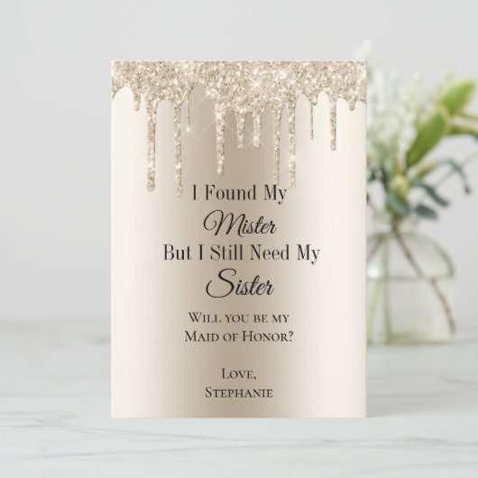 Ik vond Kaarten van mijn Bridal Party. (Staand voorkant)