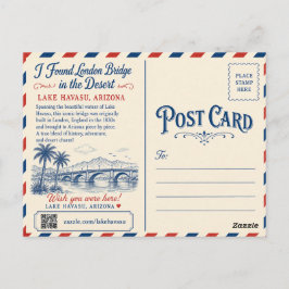 Ik vond London Bridge in de woestijn Lake Havasu Briefkaart