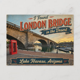 Ik vond London Bridge in de woestijn Lake Havasu Briefkaart