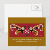 Ik vond mijn moeder godin / personaliseer briefkaart (Voorkant / Achterkant)