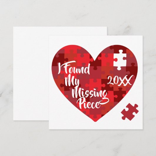 Ik vond mijn ontbrekende stuk - Aankondiging van a (Voorkant / Achterkant)